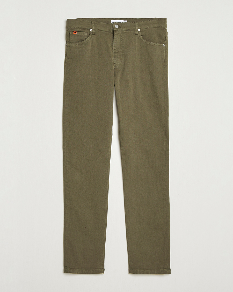 Men | Trousers | J.Lindeberg | Jax Left Hand Twill Jeans Forest Green