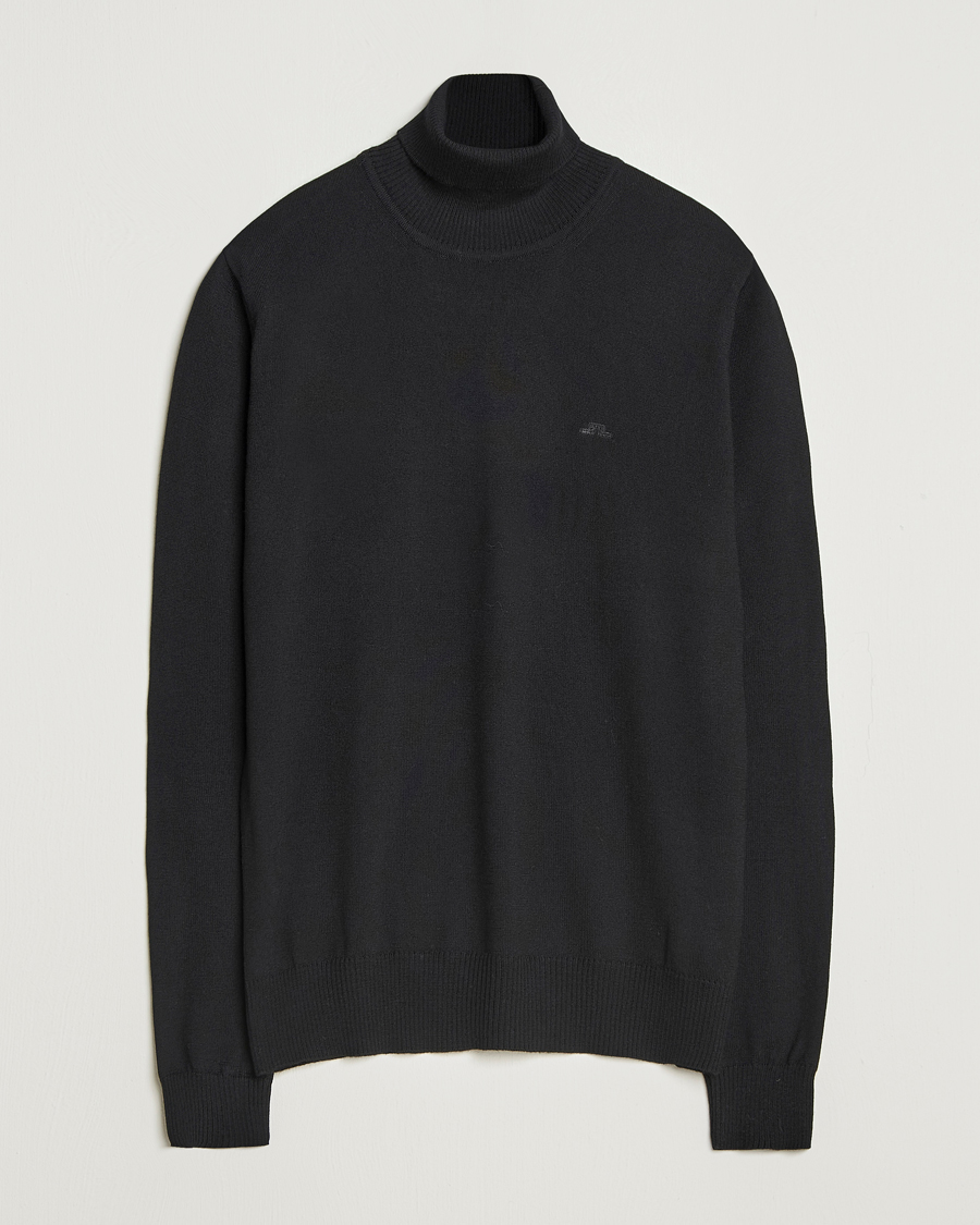 Men | Sweaters & Knitwear | J.Lindeberg | Kaden Merino Turtleneck Black