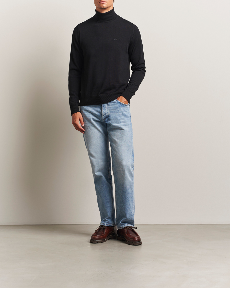 Men | Sweaters & Knitwear | J.Lindeberg | Kaden Merino Turtleneck Black