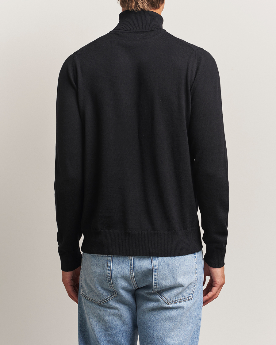 Men | Sweaters & Knitwear | J.Lindeberg | Kaden Merino Turtleneck Black