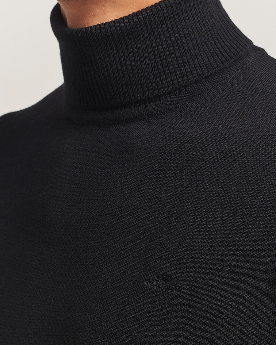 Men | Sweaters & Knitwear | J.Lindeberg | Kaden Merino Turtleneck Black