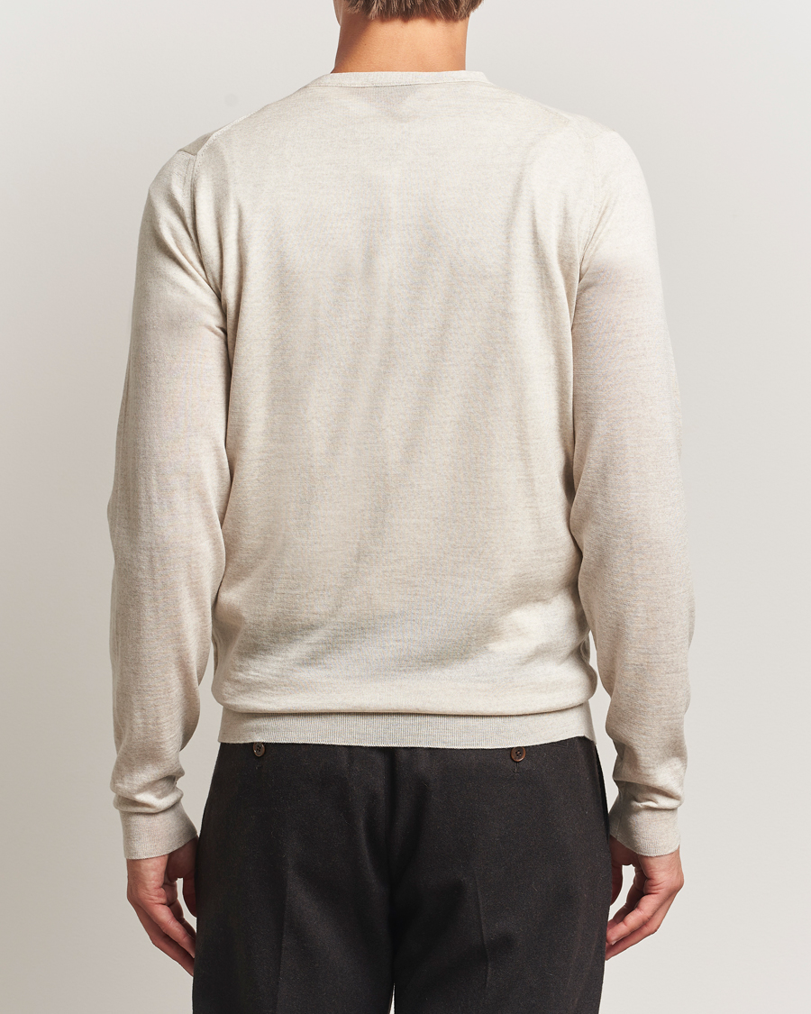 Men | Sweaters & Knitwear | John Smedley | Petworth Extra Fine Merino Cardigan Grey Fleece