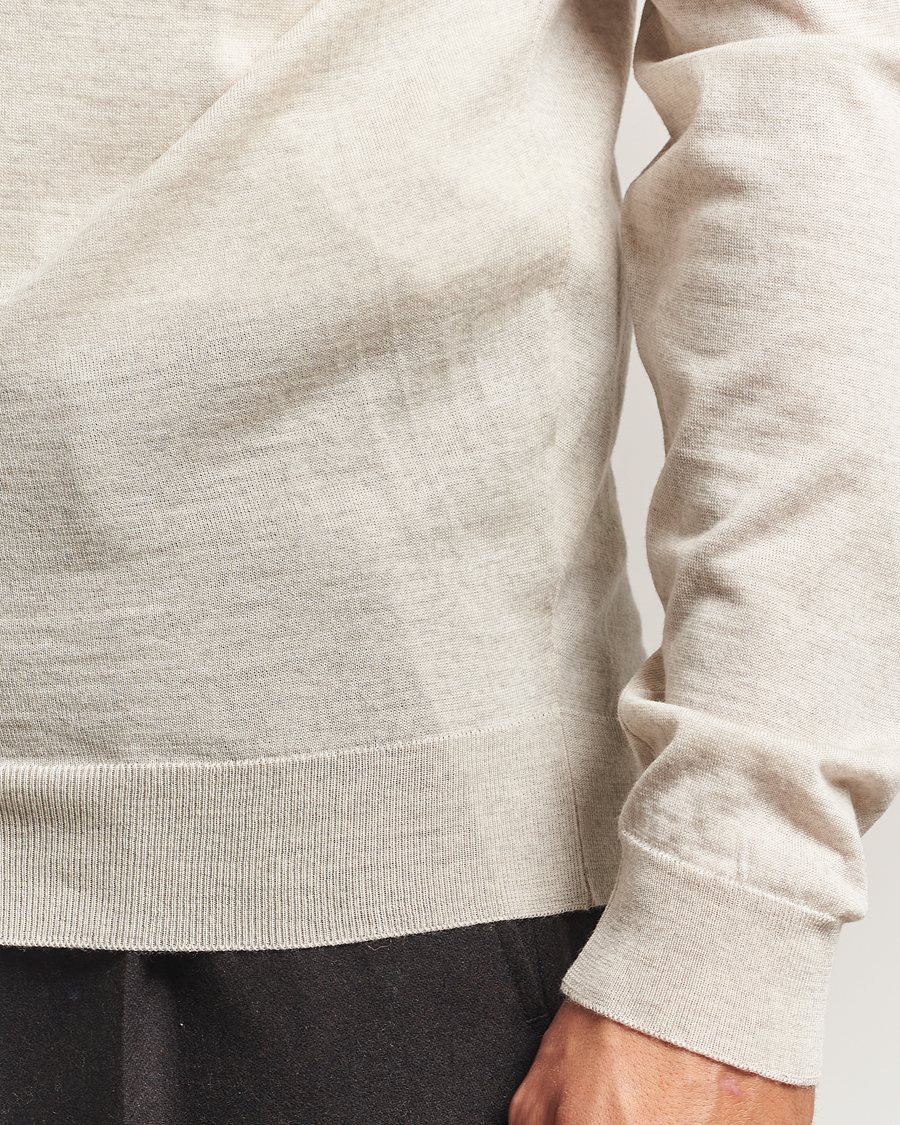 Men | Sweaters & Knitwear | John Smedley | Petworth Extra Fine Merino Cardigan Grey Fleece