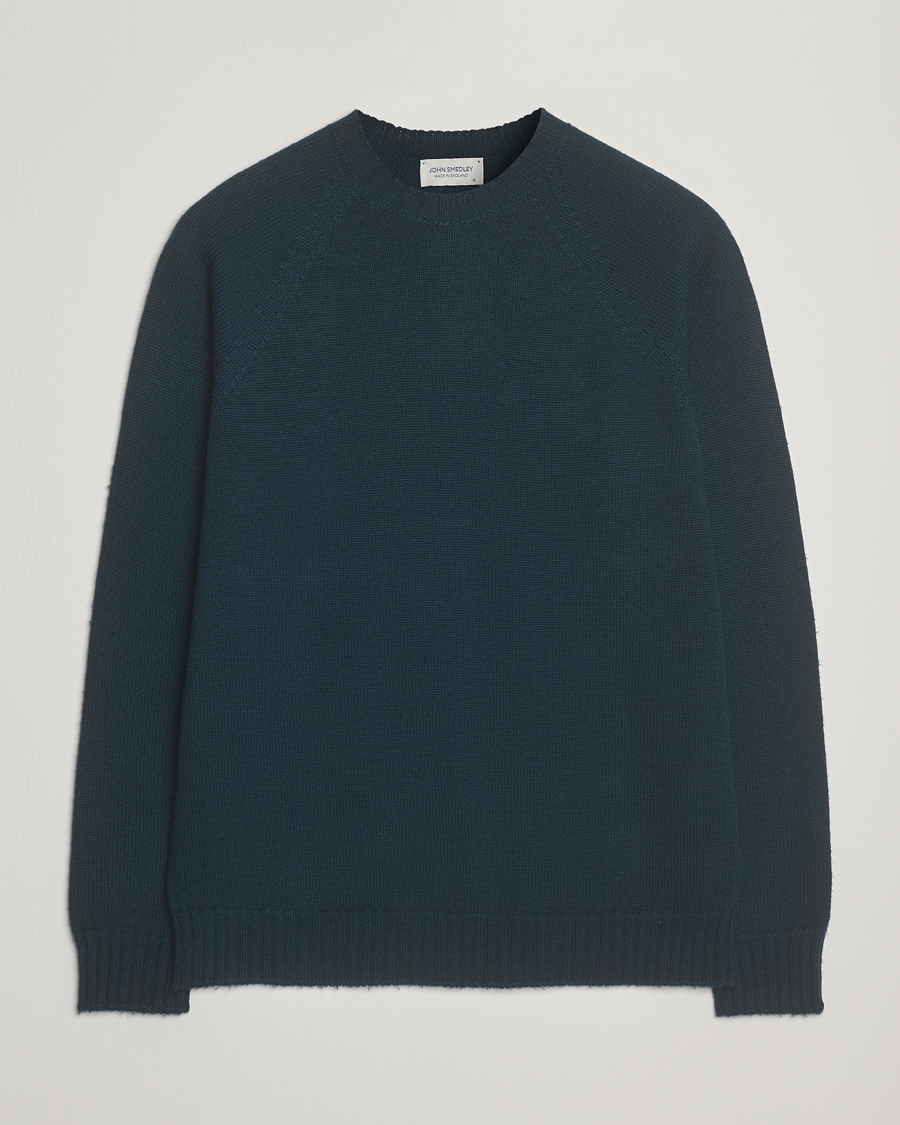 Men | Sweaters & Knitwear | John Smedley | Denver Extra Fine Merino Crew Neck Richardson Green
