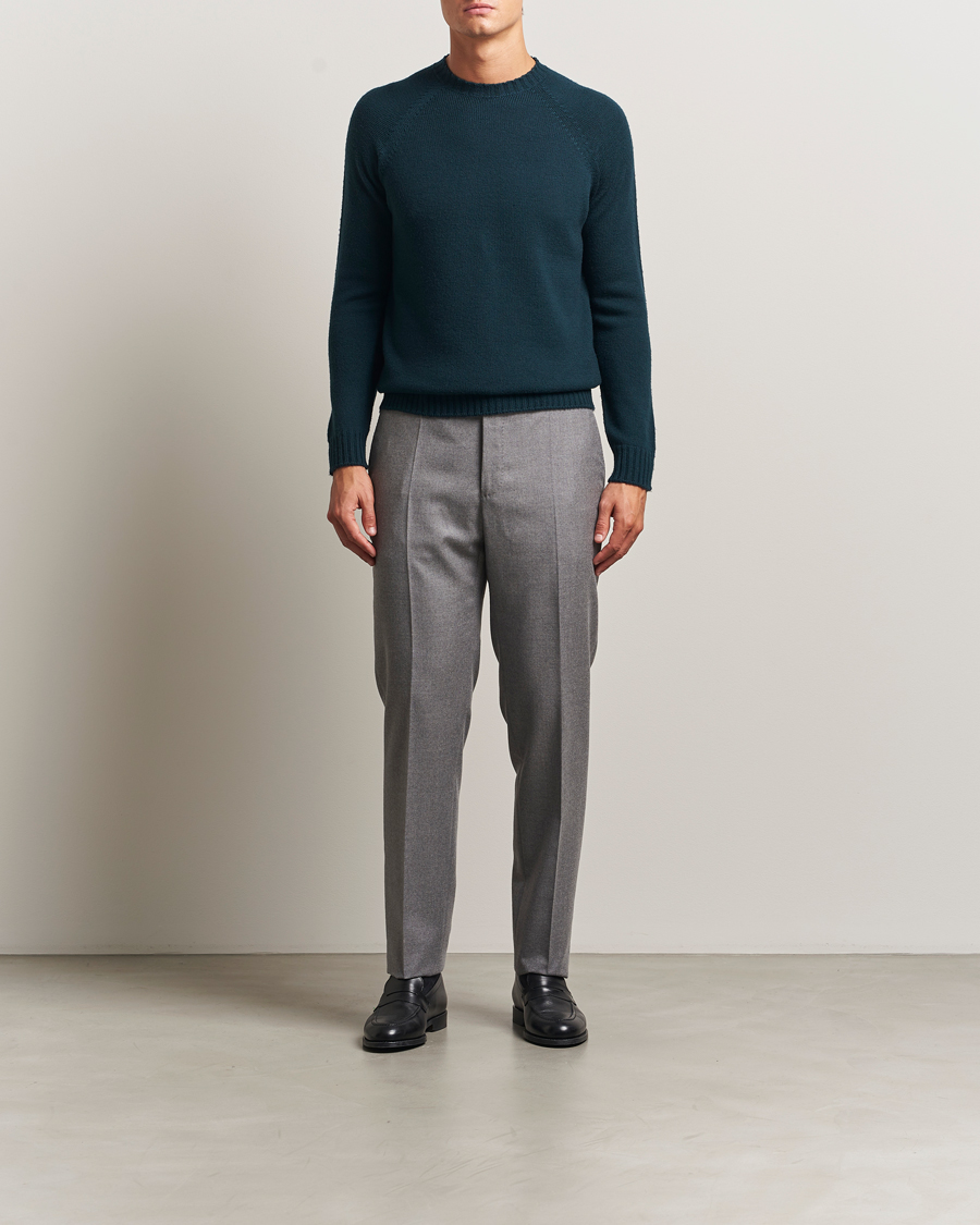 Men | Sweaters & Knitwear | John Smedley | Denver Extra Fine Merino Crew Neck Richardson Green