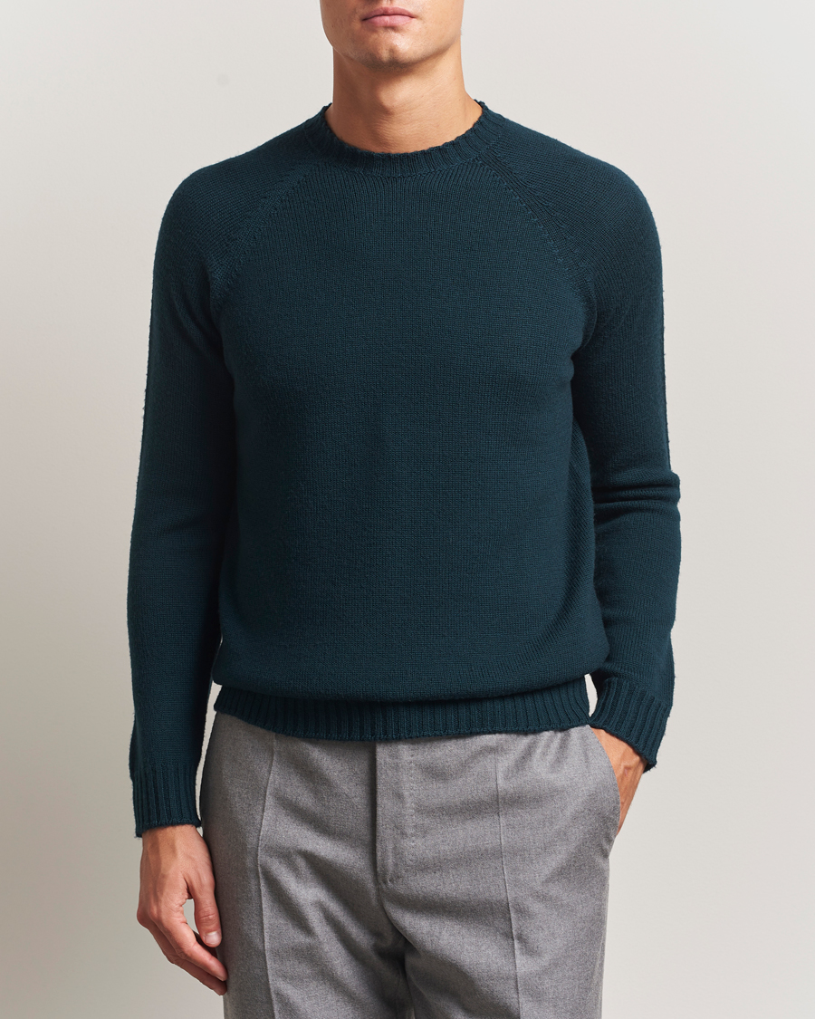 John Smedley Denver Extra Fine Merino Crew Neck Richardson Green