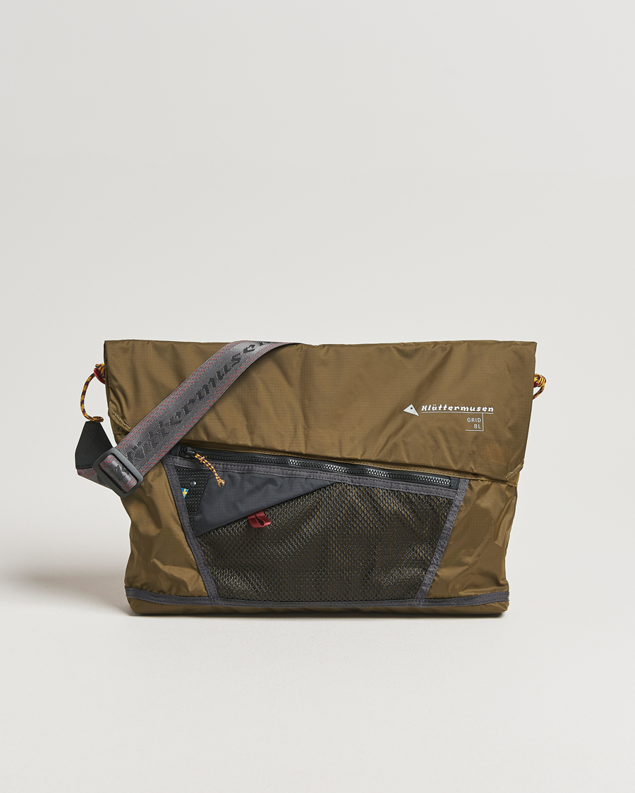 Men | Klättermusen Grid Messenger Bag Olive | Klättermusen | Grid Messenger Bag Olive