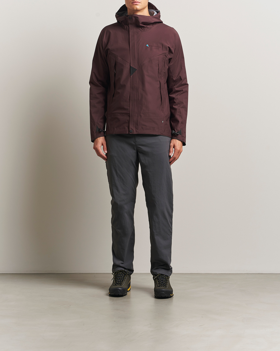 Men | Coats & Jackets | Klättermusen | Asynja Lightweight Waterproof Jacket Amanth Red