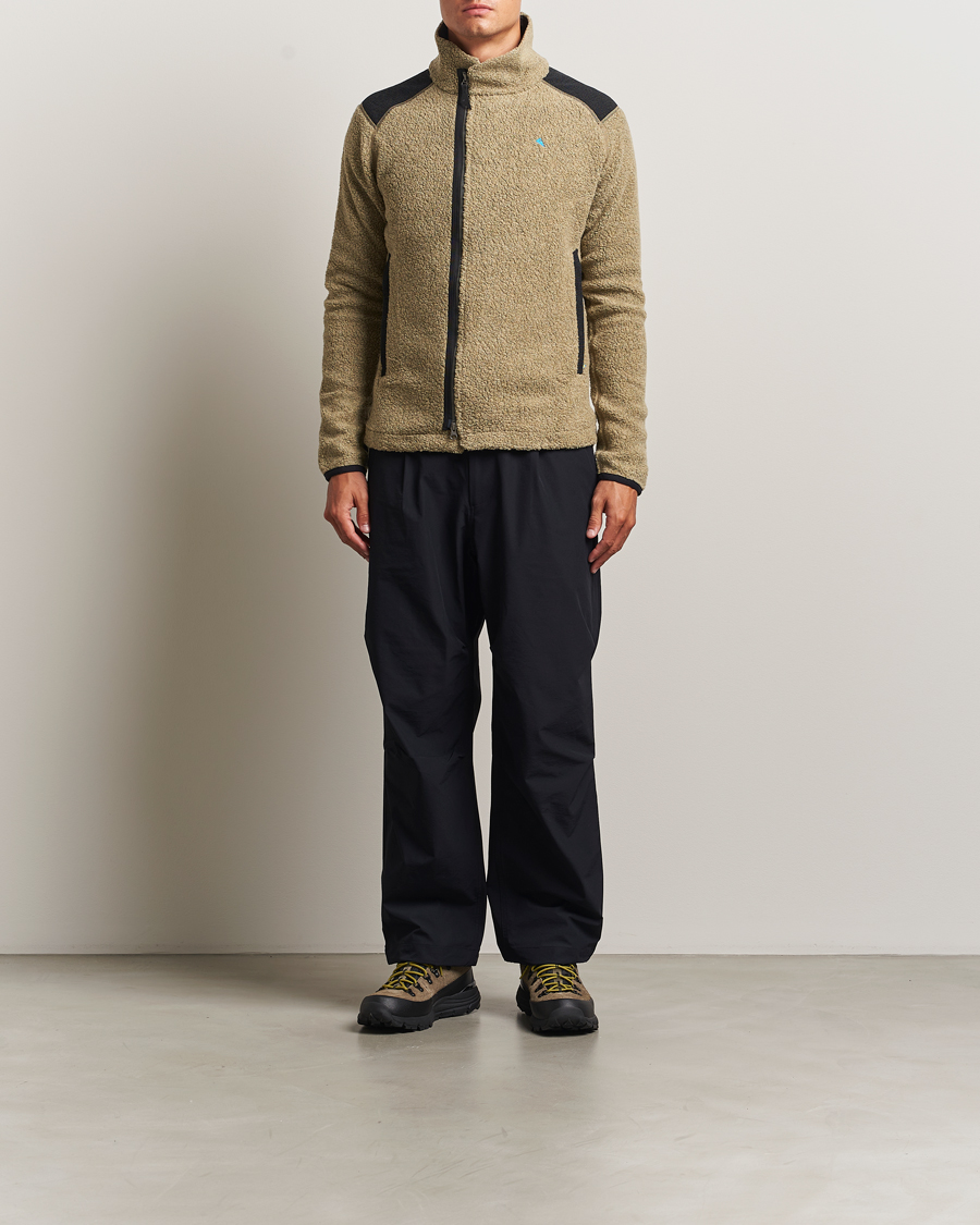 Men | Sweaters & Knitwear | Klättermusen | Skoll Wool Fleece Jacket Silver Green