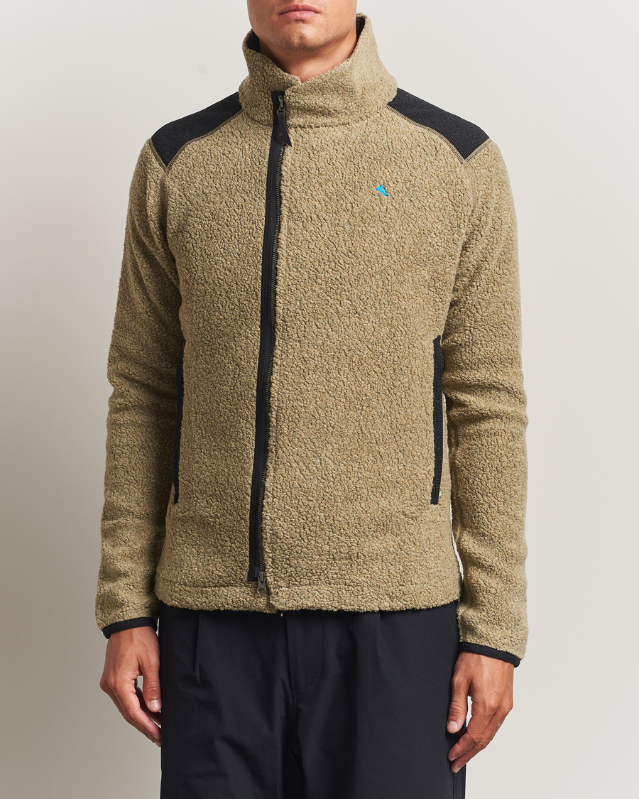 Klättermusen Skoll Wool Fleece Jacket Silver Green at CareOfCarl.com