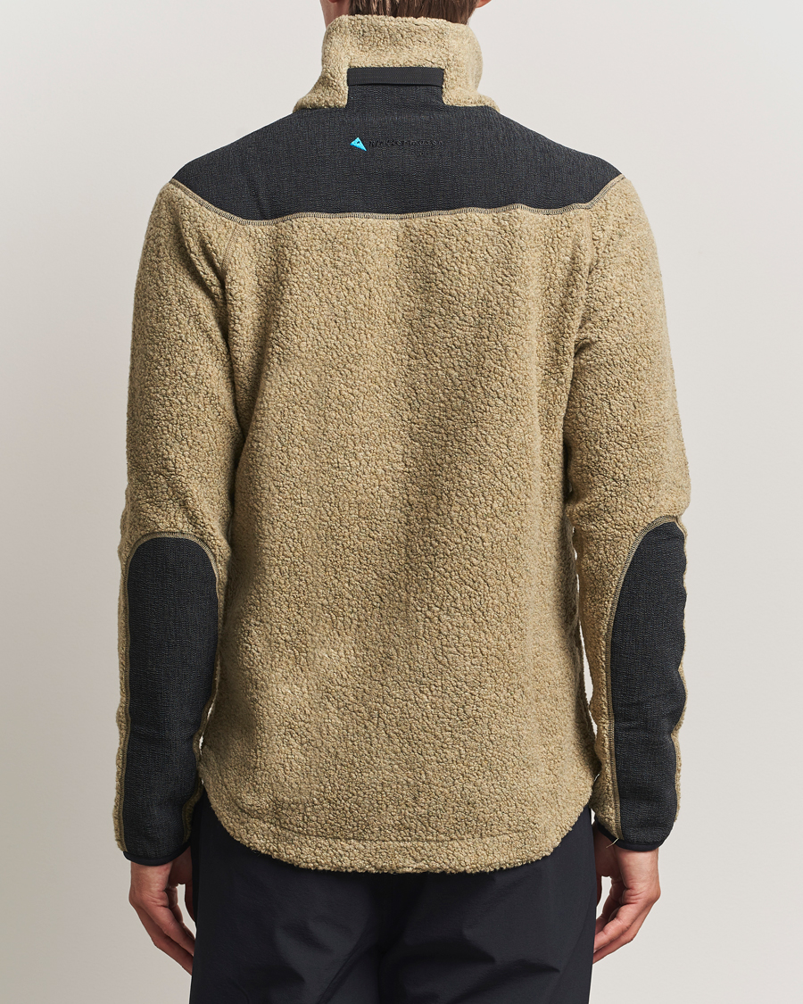 Men | Sweaters & Knitwear | Klättermusen | Skoll Wool Fleece Jacket Silver Green
