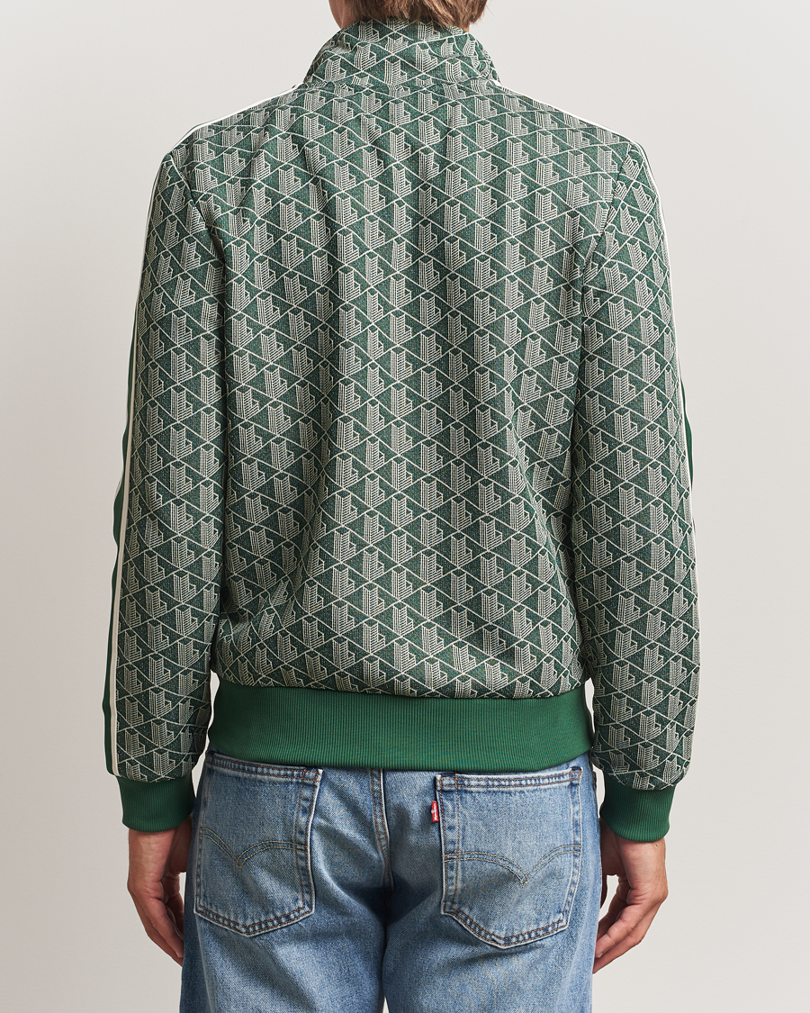 Men | Sweaters & Knitwear | Lacoste | Monogram Track Jacket Green/Sinople