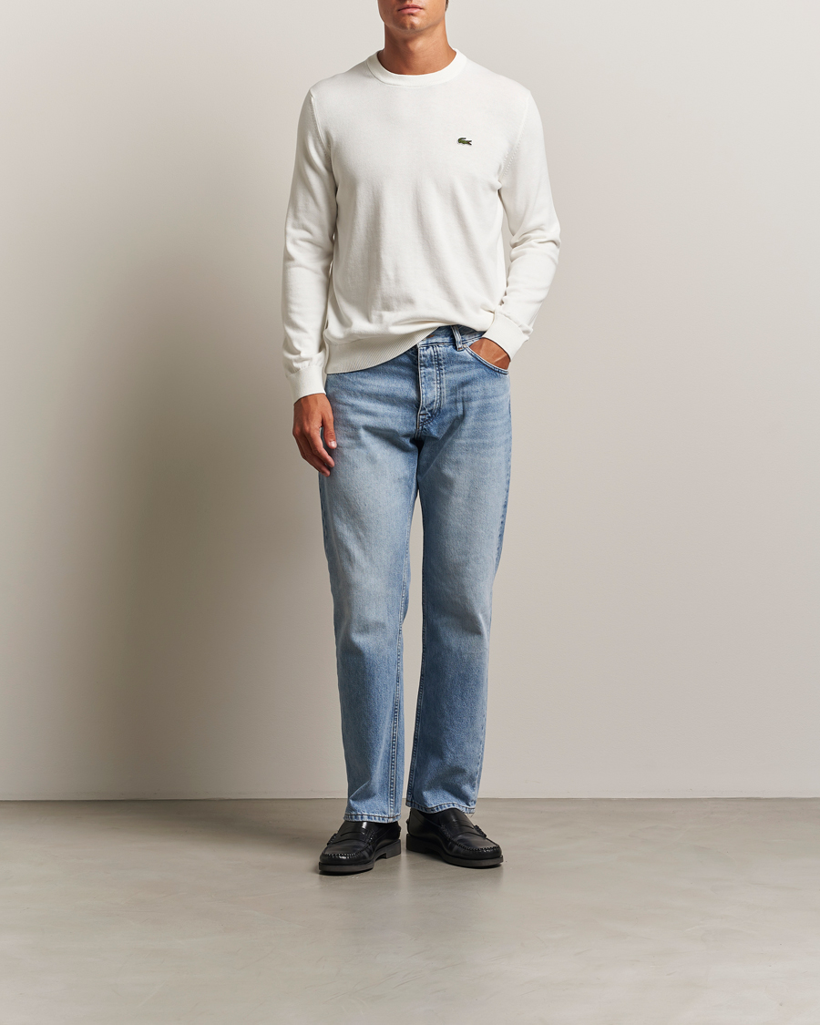 Men | Sweaters & Knitwear | Lacoste | Cotton Knitted Sweater Flour