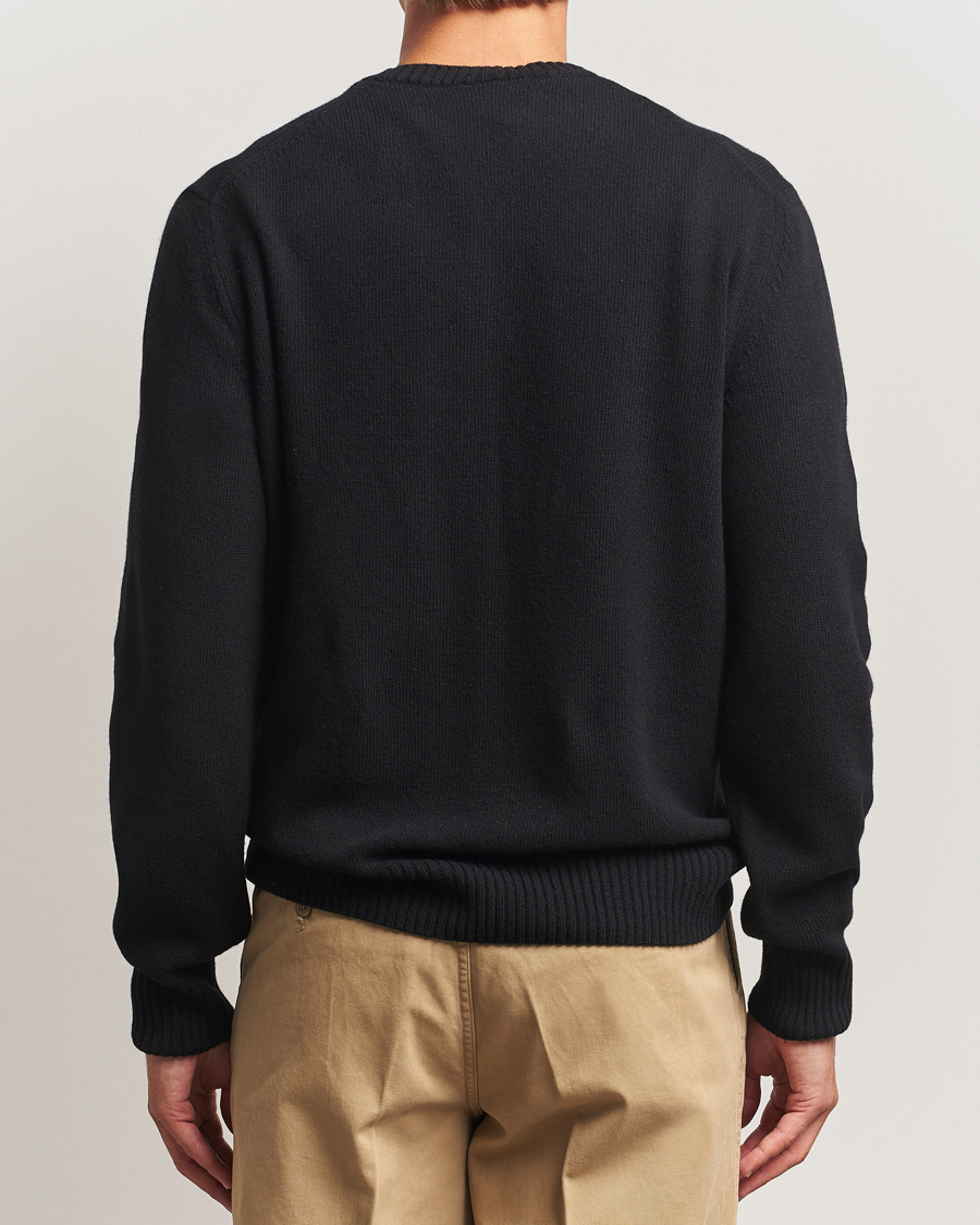 Men | Sweaters & Knitwear | Lacoste | Carded Wool Crew Neck Black