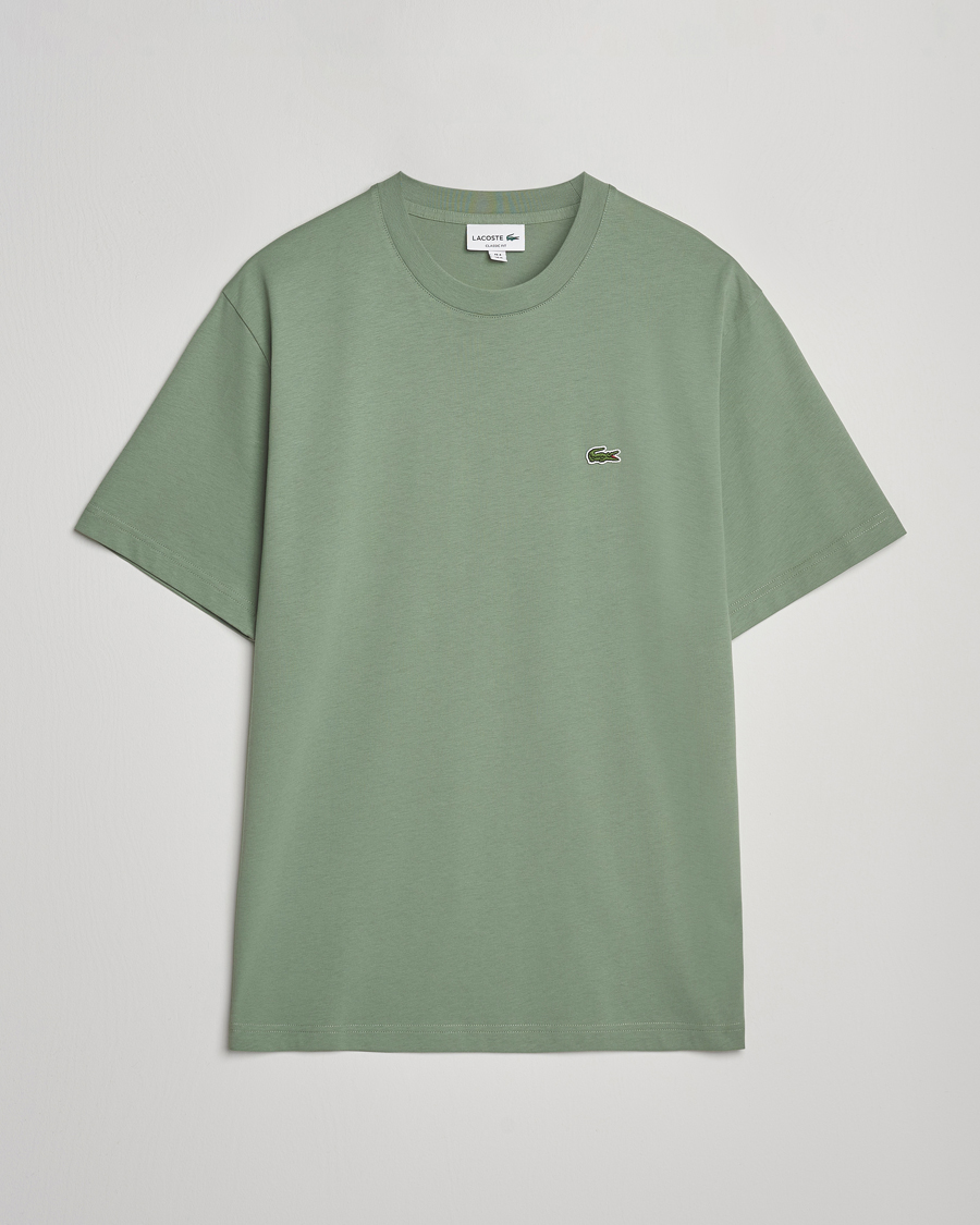 Men | T-Shirts | Lacoste | Crew Neck T-Shirt Thyme Green