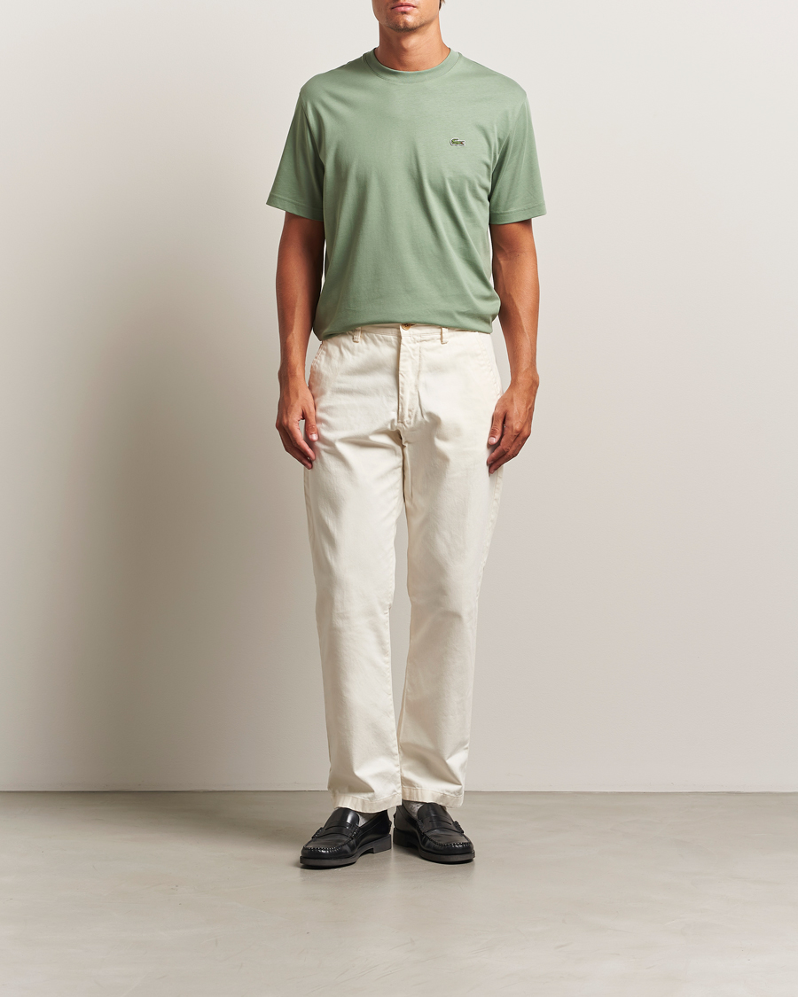 Men | T-Shirts | Lacoste | Crew Neck T-Shirt Thyme Green