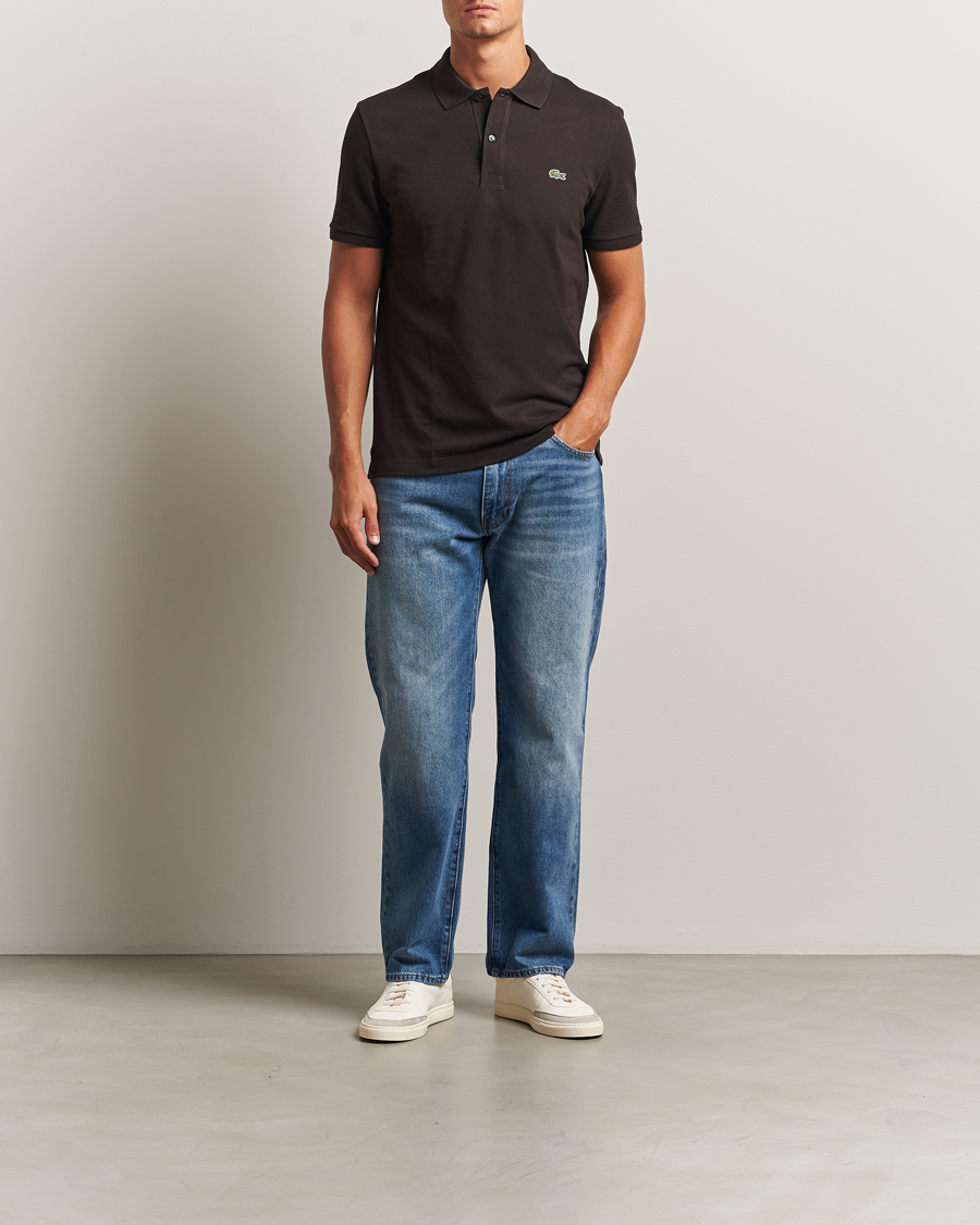 Men | Polo Shirts | Lacoste | Slim Fit Polo Piké Porto Brown