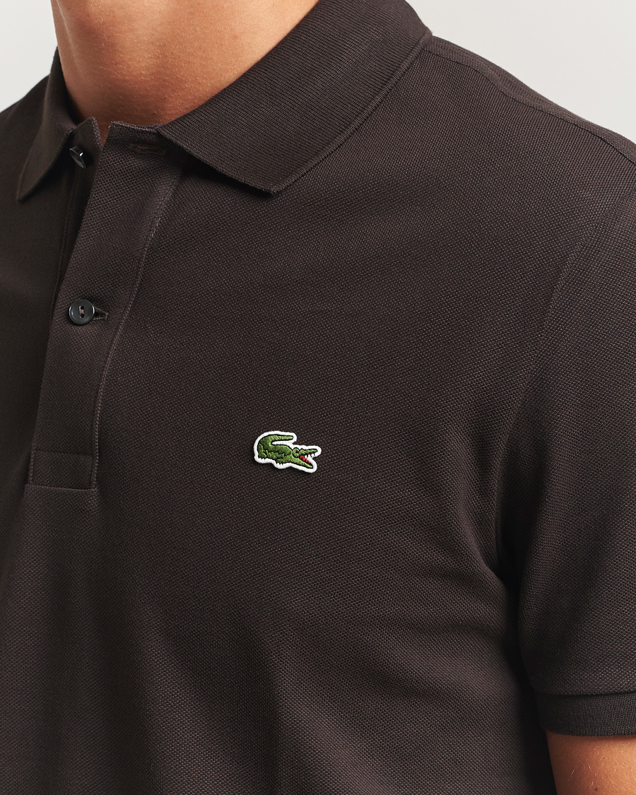 Men | Polo Shirts | Lacoste | Slim Fit Polo Piké Porto Brown