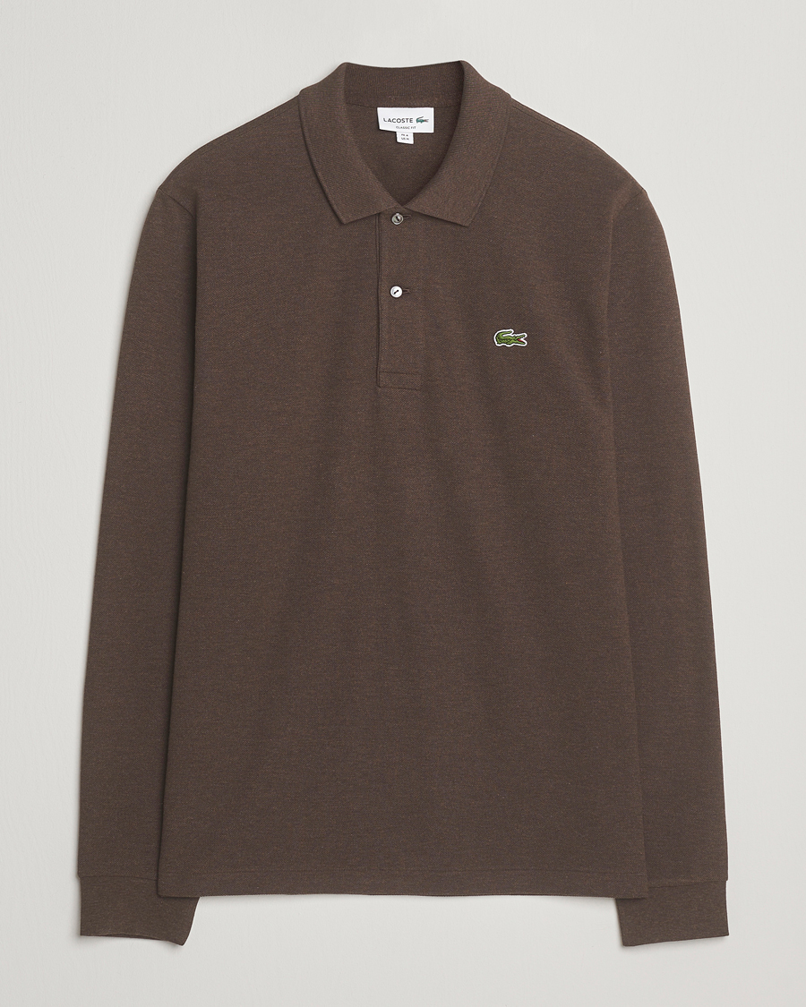 Lacoste Original Long Sleeve Polo Piké Tanin Chine at CareOfCarl.com