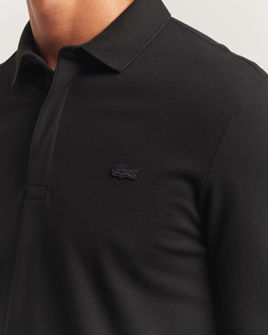 Lacoste Paris Long Sleeve Polo Piké Black at CareOfCarl.com