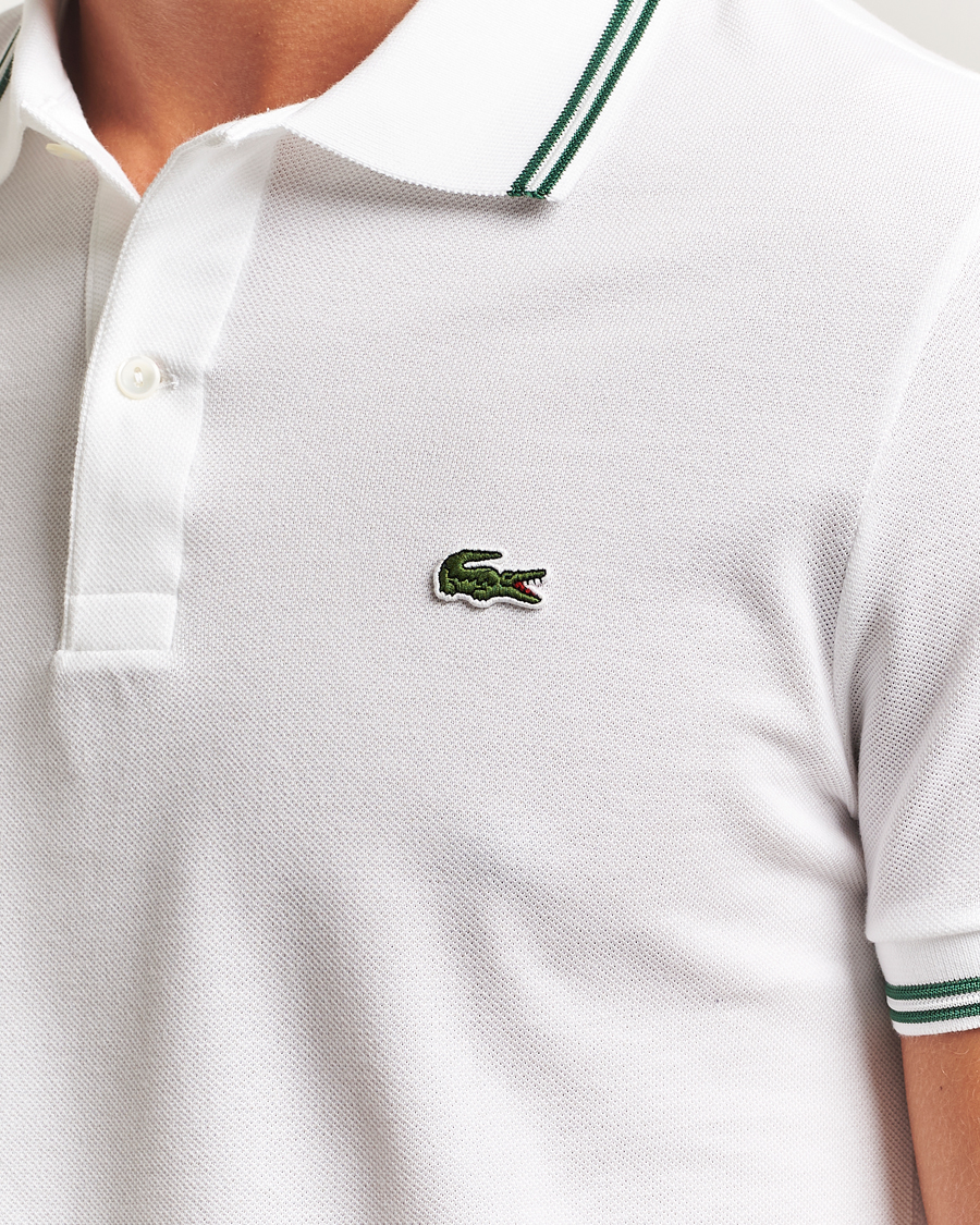Men | Polo Shirts | Lacoste | Original Tipped Polo Piké White