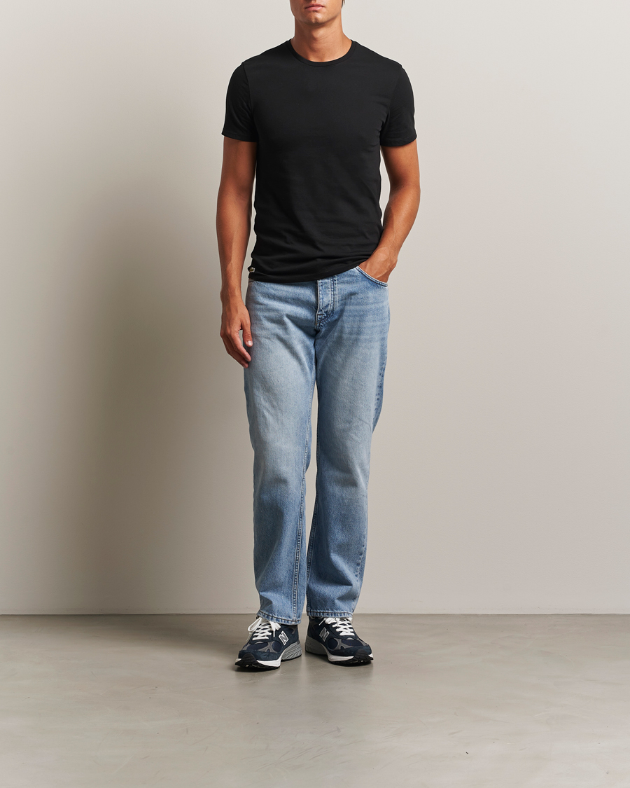 Men | T-Shirts | Lacoste | 3-Pack Crew Neck T-Shirt Black