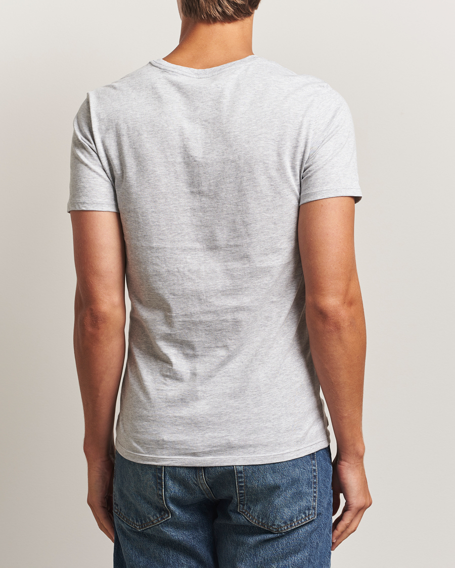 Men | T-Shirts | Lacoste | 3-Pack Crew Neck T-Shirt White/Grey/Black