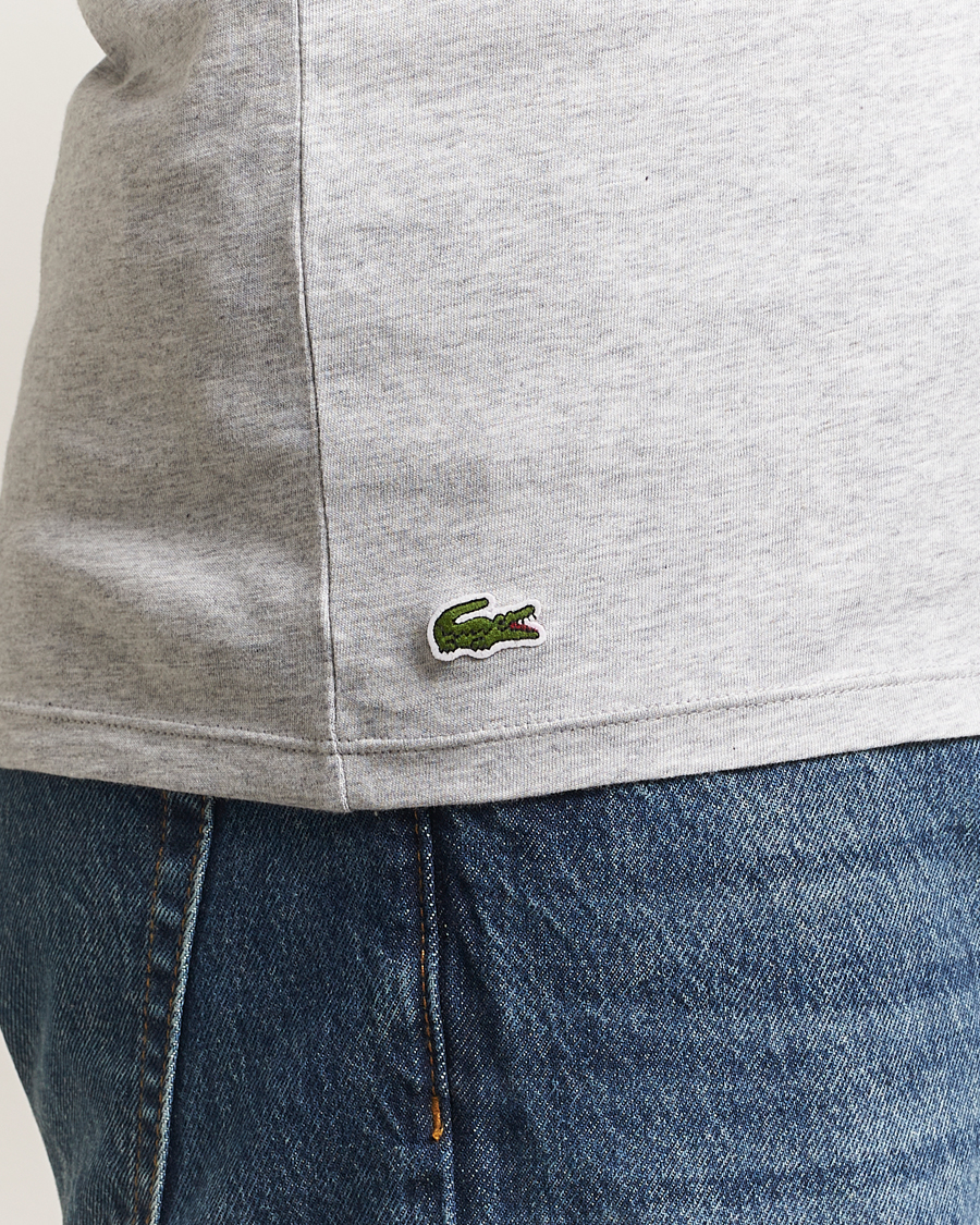 Men | T-Shirts | Lacoste | 3-Pack Crew Neck T-Shirt White/Grey/Black
