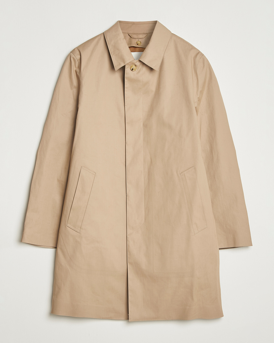 Men | Coats & Jackets | Mackintosh | Dunoon Car Coat Fawn