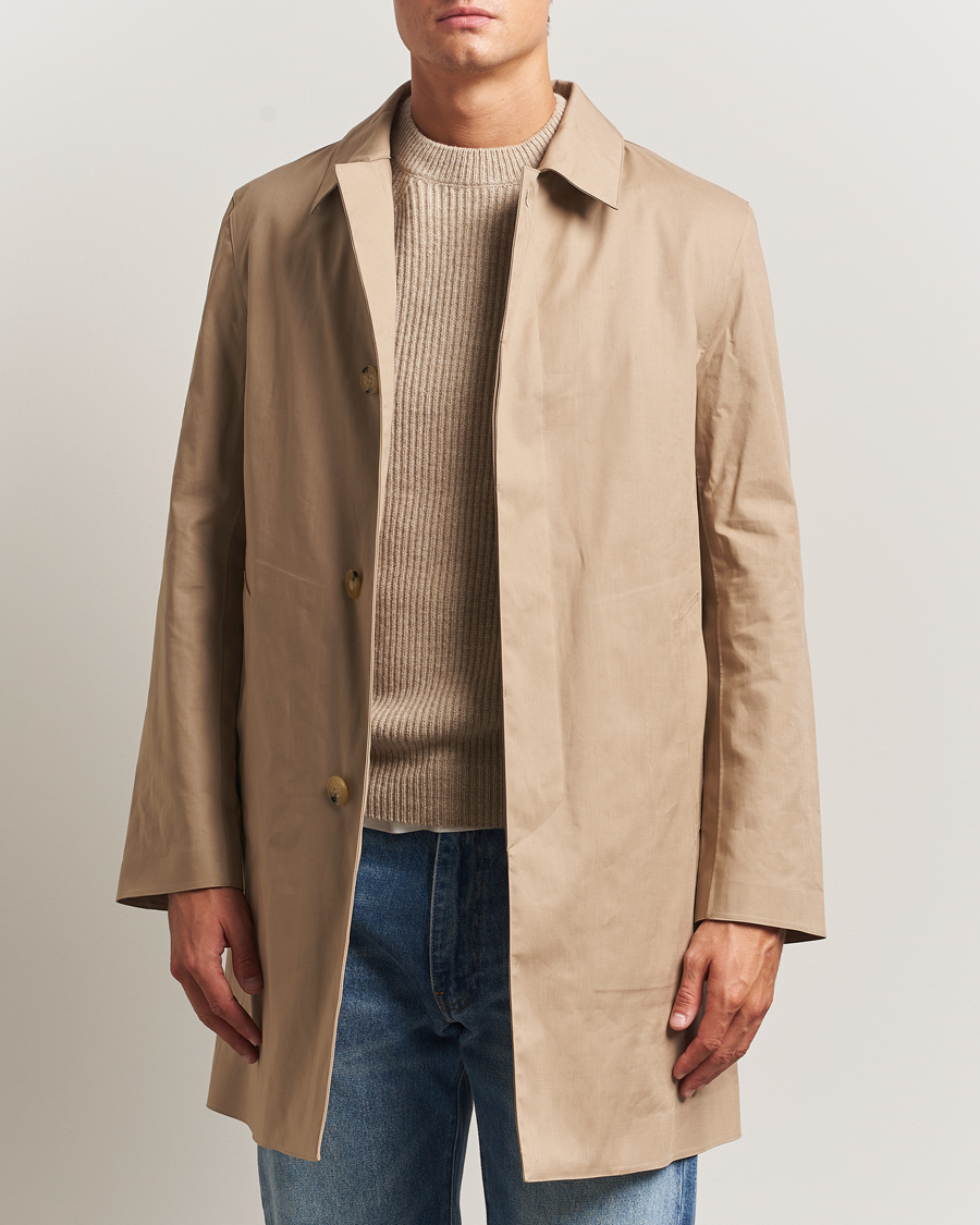 Men | Coats & Jackets | Mackintosh | Dunoon Car Coat Fawn