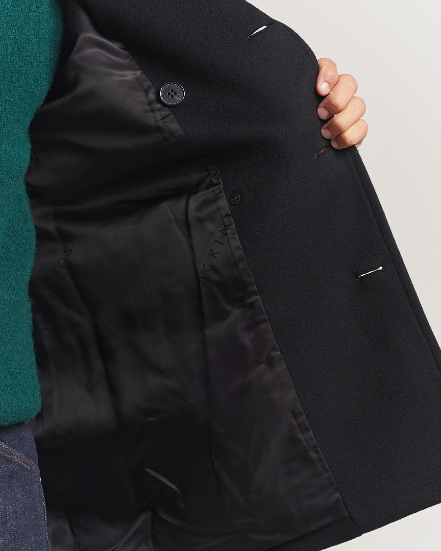 Men | Coats & Jackets | Mackintosh | Dalton Wool/Cashmere Peacoat Black