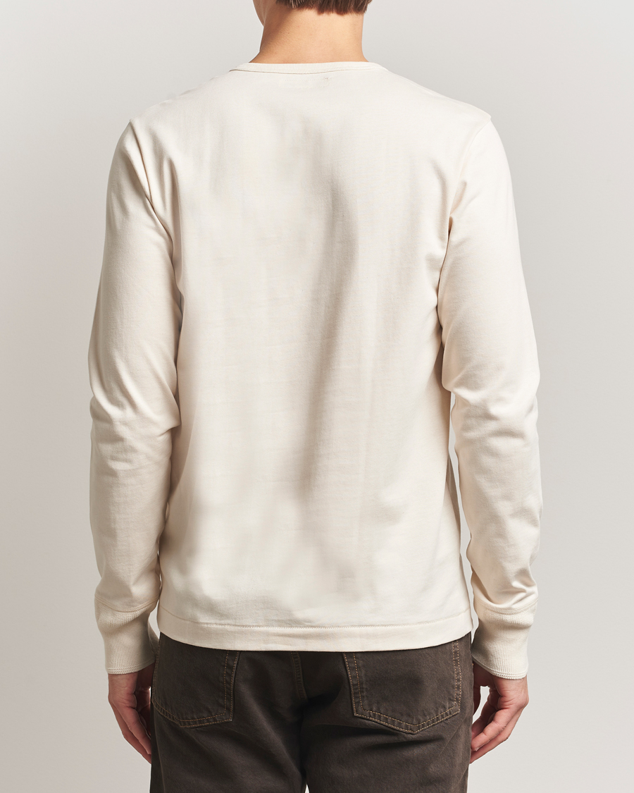Men | Sweaters & Knitwear | Merz b. Schwanen | Classic Fit Sturdy Organic Cotton Henley Nature
