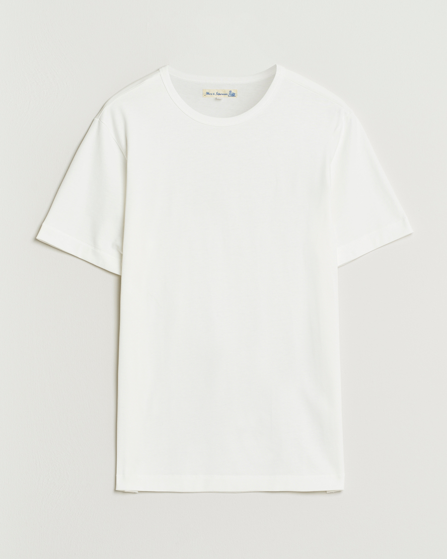 Men | T-Shirts | Merz b. Schwanen | Classic Fit Sturdy T-Shirt White