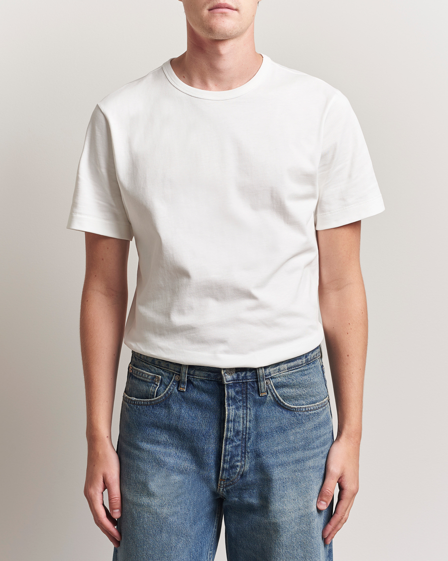 Men | T-Shirts | Merz b. Schwanen | Classic Fit Sturdy T-Shirt White