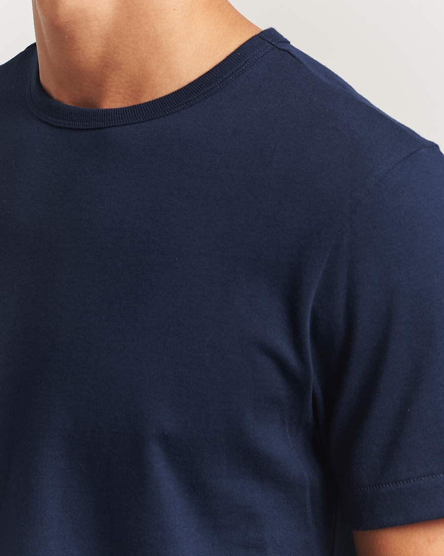 Men | T-Shirts | Merz b. Schwanen | Classic Fit Sturdy T-Shirt Ink Blue