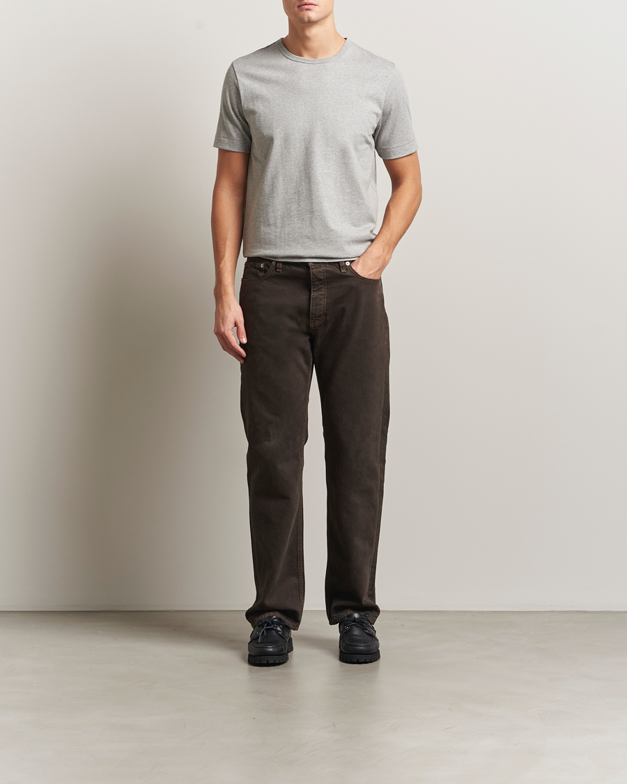 Men | T-Shirts | Merz b. Schwanen | Classic Fit Sturdy T-Shirt Grey Melange