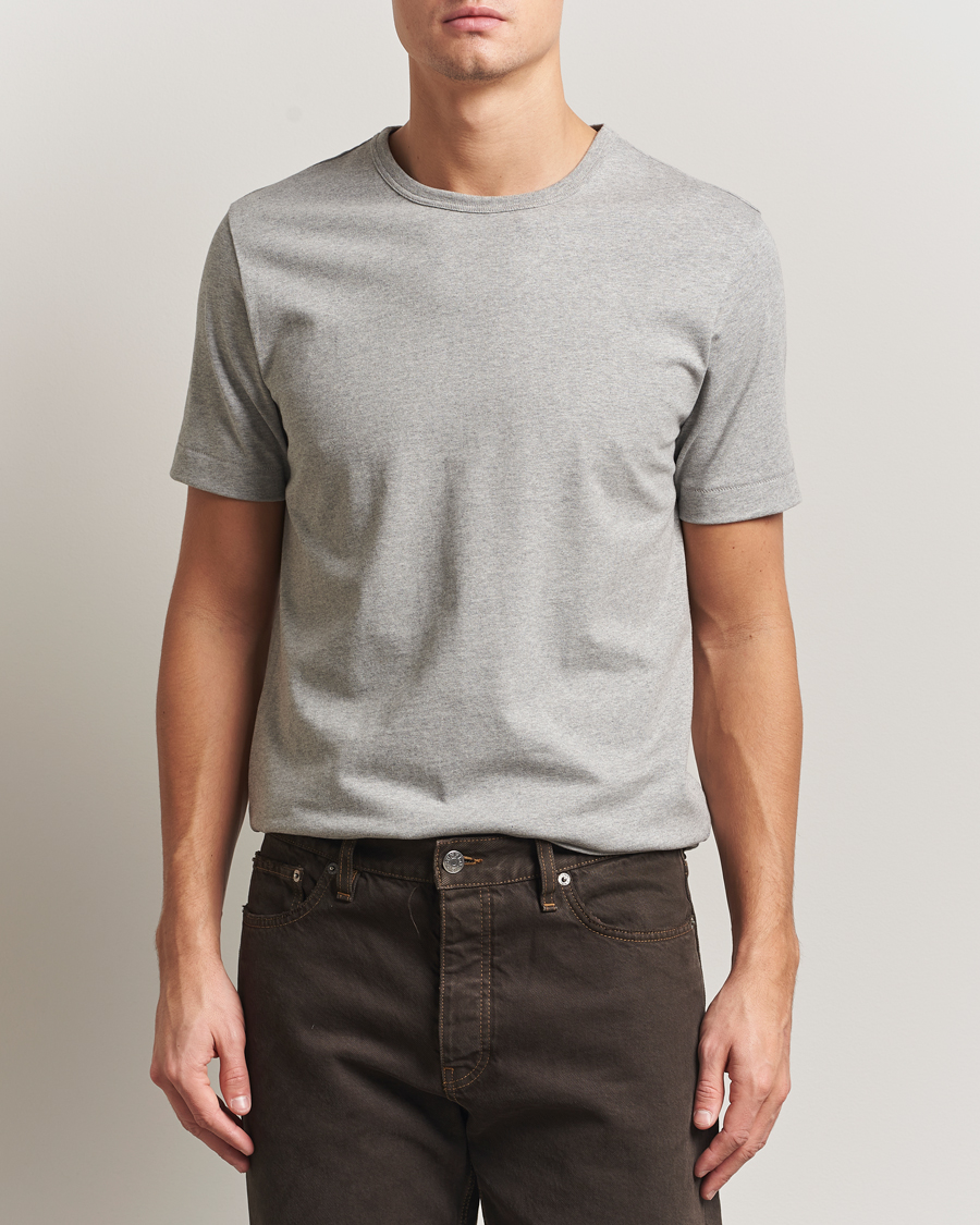Men | T-Shirts | Merz b. Schwanen | Classic Fit Sturdy T-Shirt Grey Melange