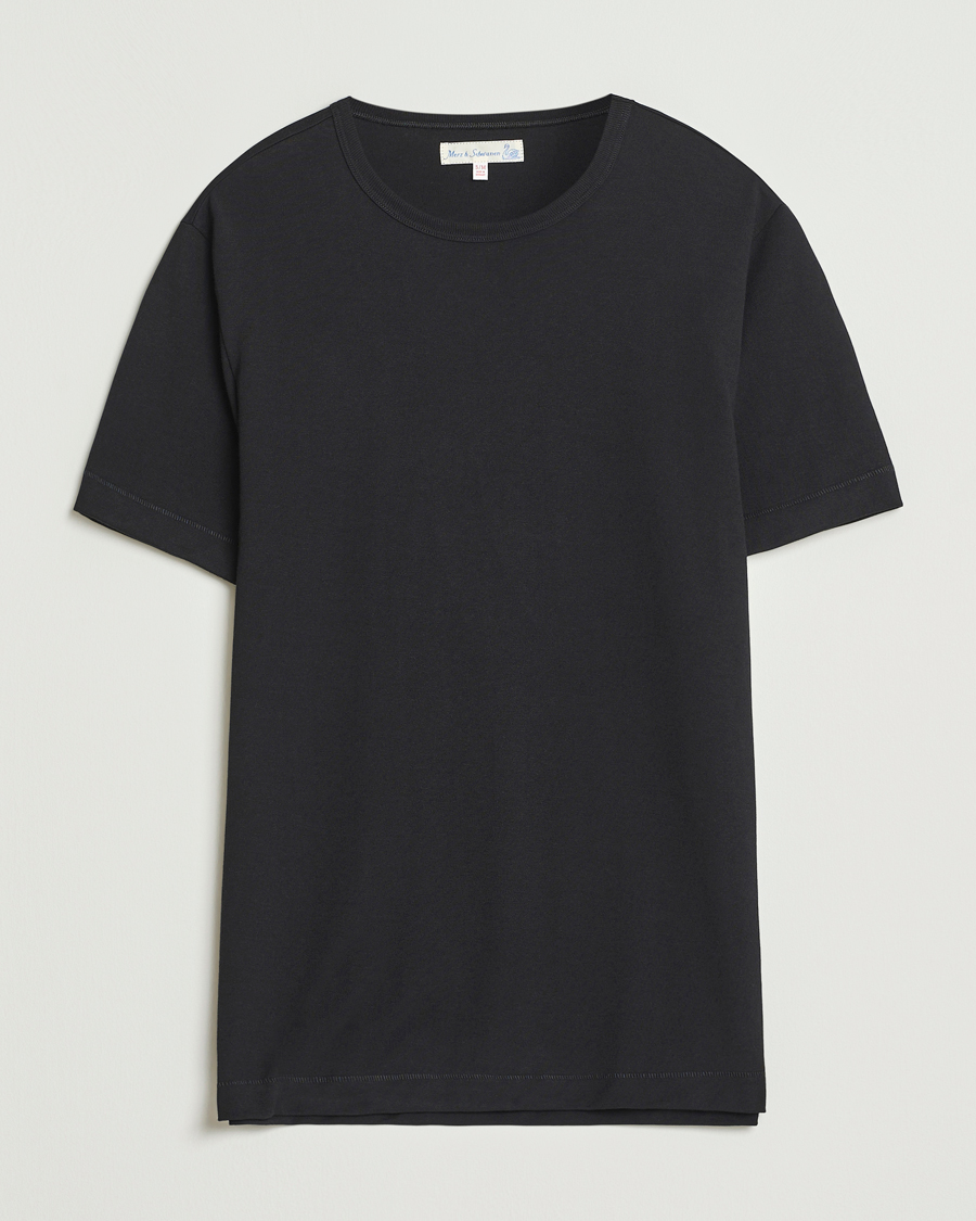 Men | T-Shirts | Merz b. Schwanen | Classic Fit Sturdy T-Shirt Black