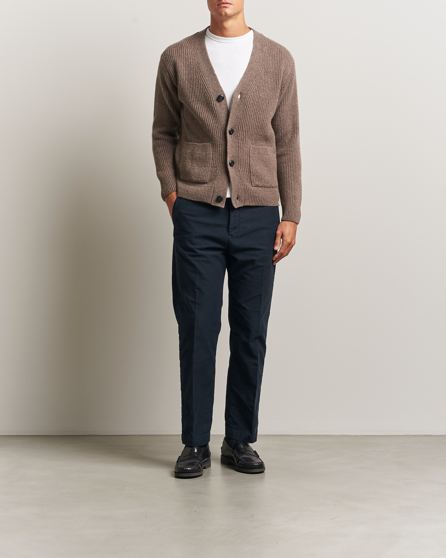 Merz b. Schwanen Merino/Cashmere Knitted Cardigan Grain at