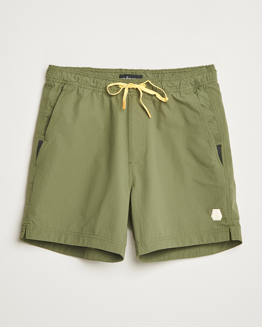 Men | Swimwear | Sail Racing | Tornado Striped Swimshorts Modern Green