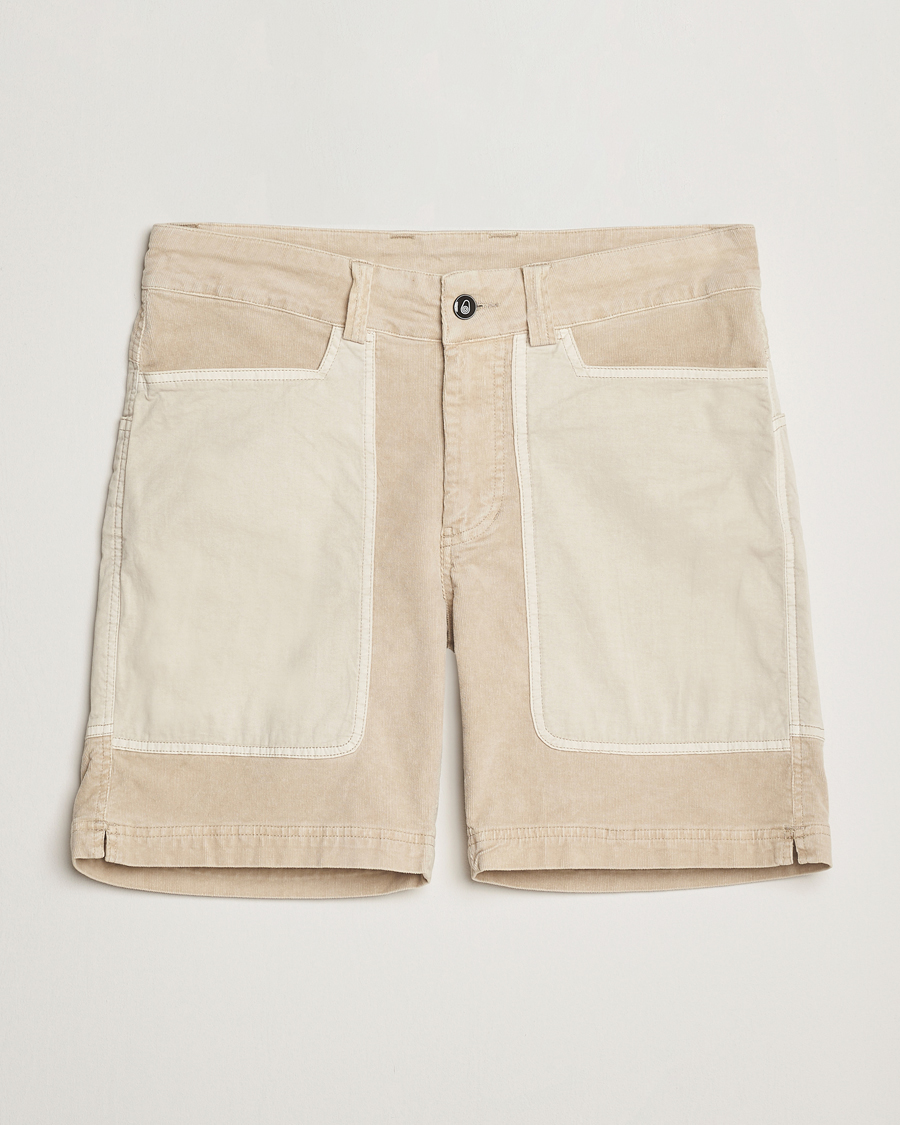 Men | Shorts | Sail Racing | Blocked Corduroy Shorts Feather Grey