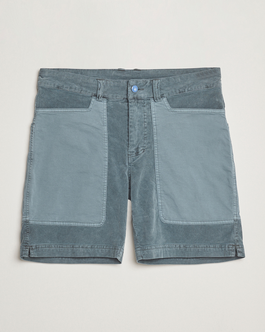 Men | Shorts | Sail Racing | Blocked Corduroy Shorts Sea Blue