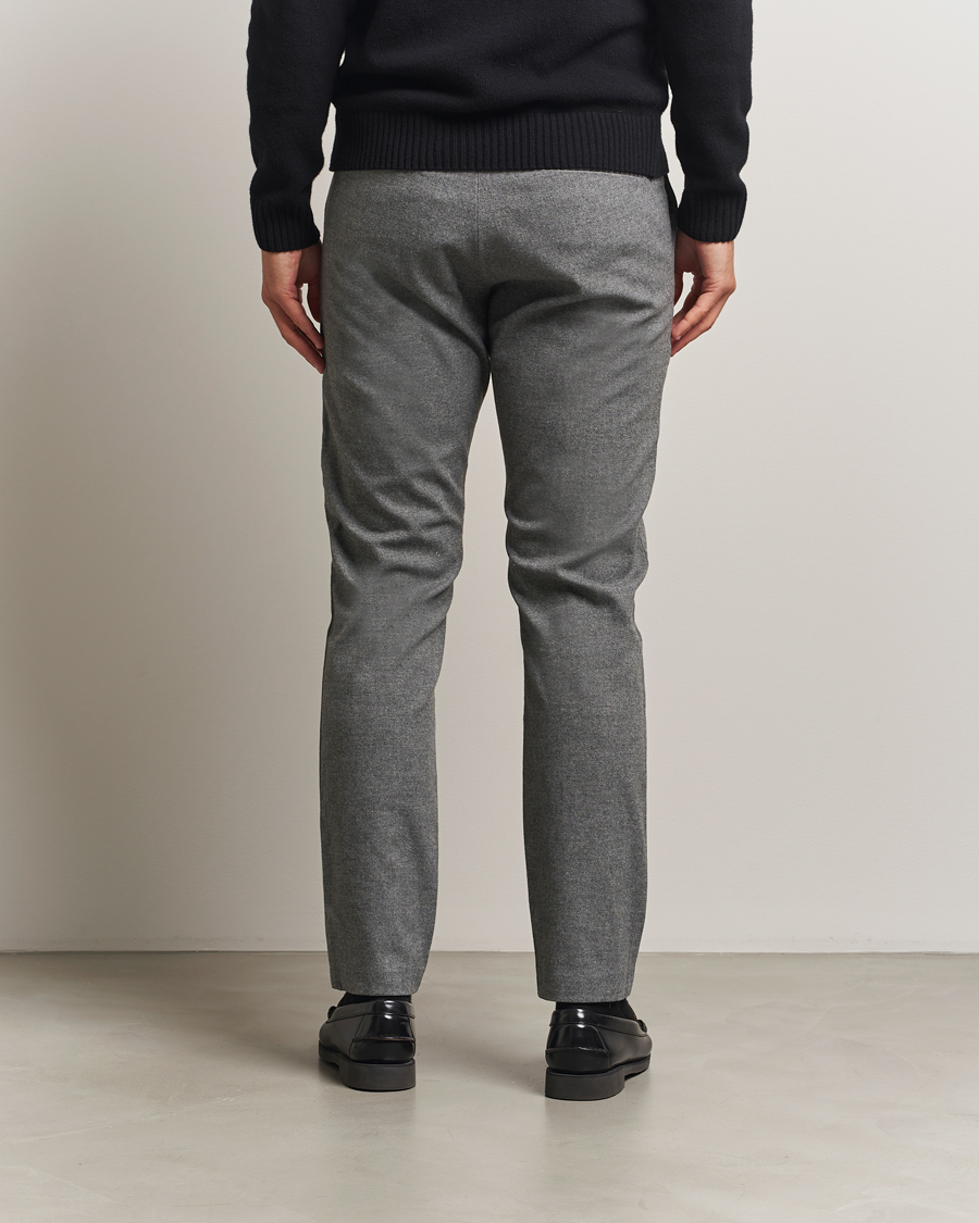 Men | Trousers | NN07 | Theo Brushed Cotton Trousers Dark Grey