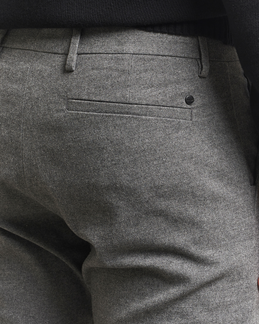 Men | Trousers | NN07 | Theo Brushed Cotton Trousers Dark Grey