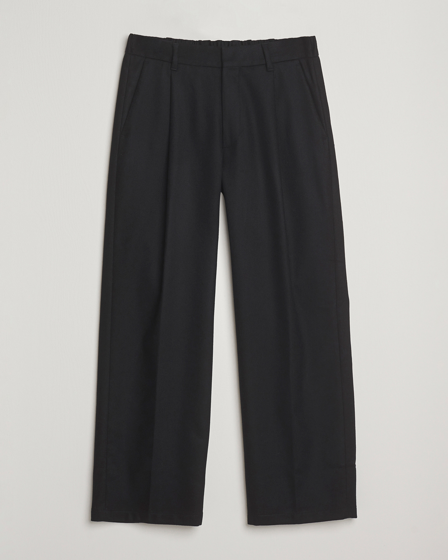 Men | Trousers | NN07 | Kay Wool Pleated Trousers Black