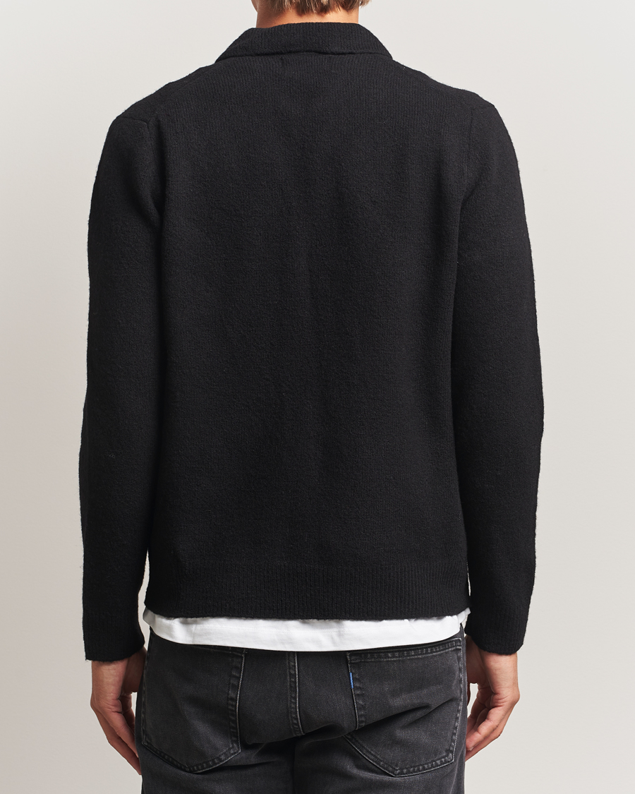Men | Sweaters & Knitwear | NN07 | Hope Wool Knitted Polo Black