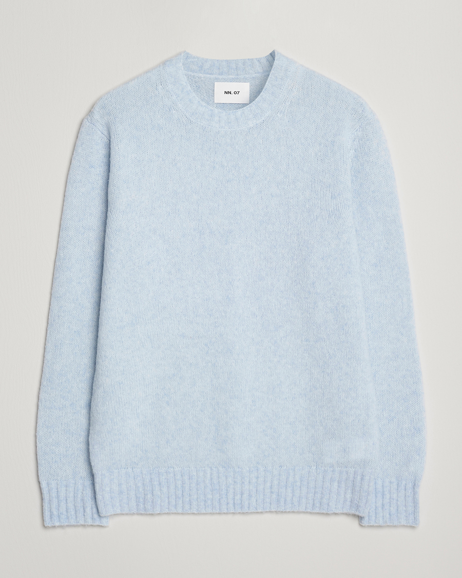 Men | Sweaters & Knitwear | NN07 | Lee Wool Knitted Sweater Cerulian Blue