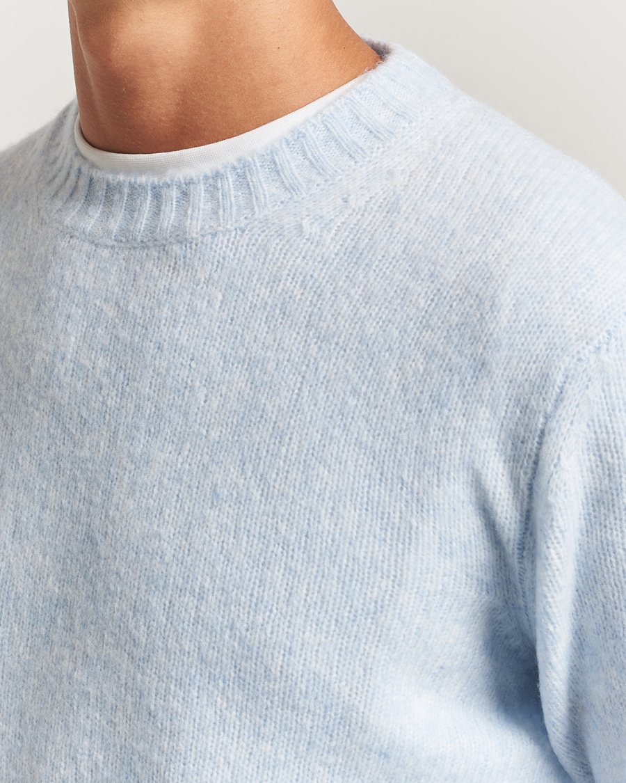 Men | Sweaters & Knitwear | NN07 | Lee Wool Knitted Sweater Cerulian Blue
