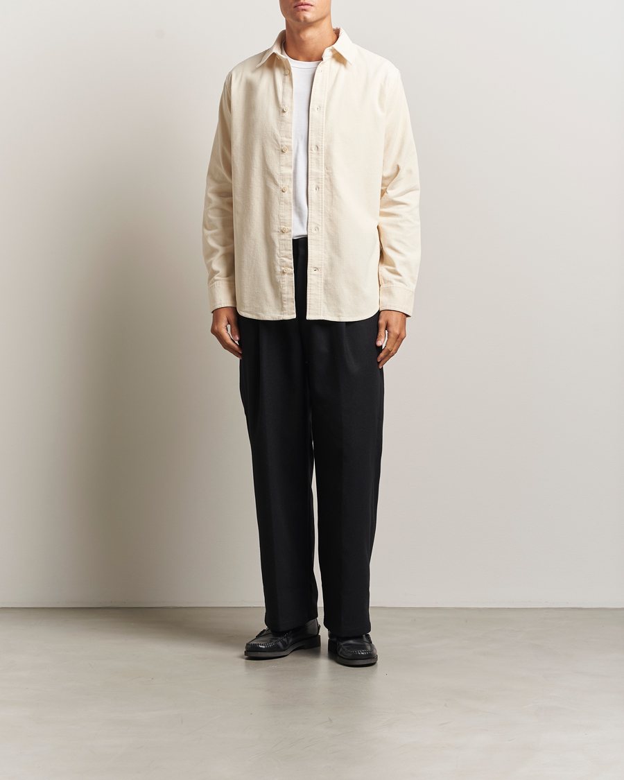 Men | Shirts | NN07 | Colby Corduroy Overshirt Ivory