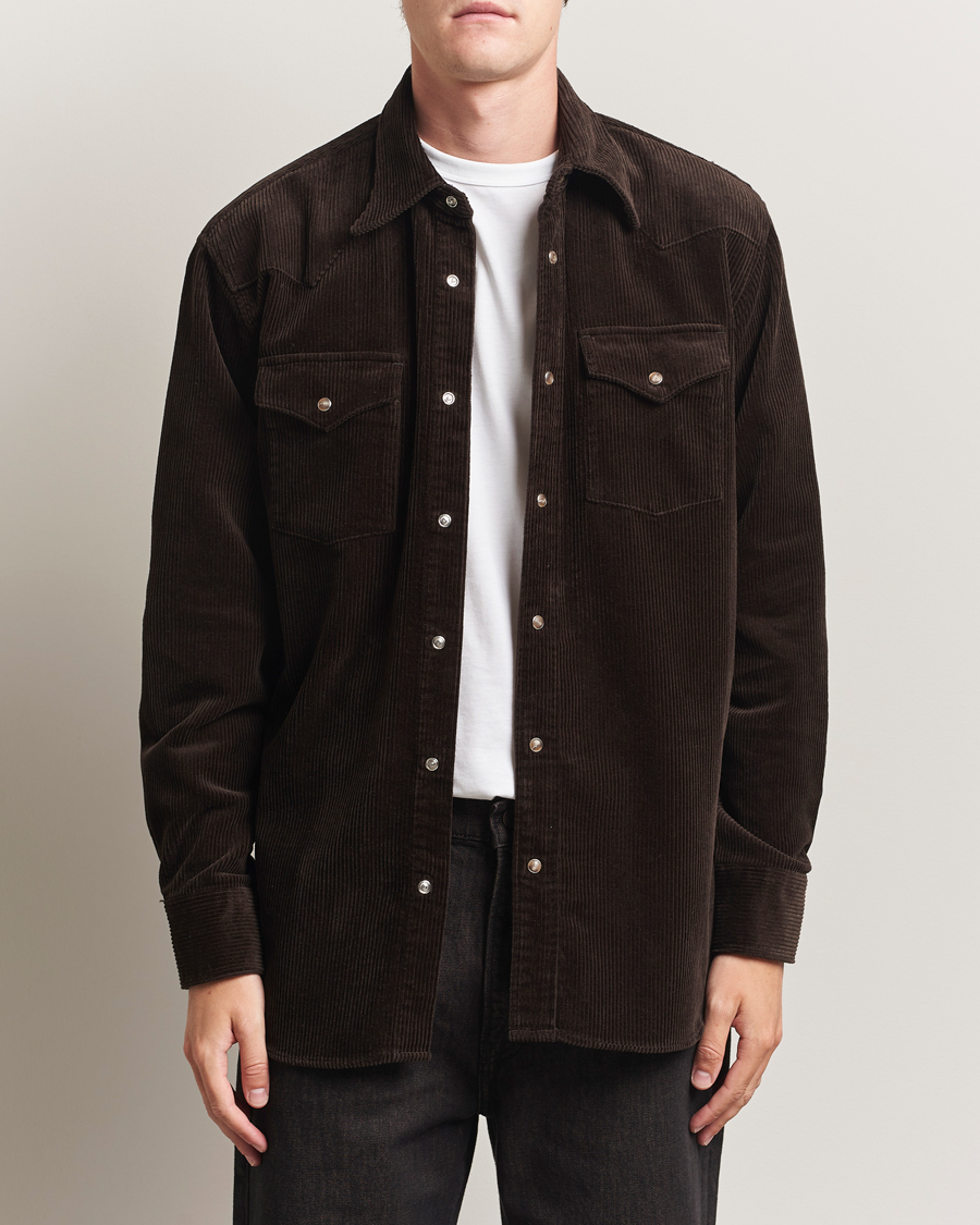 NN07 Ricky Corduroy Overshirt Demitasse Brown at CareOfCarl.com